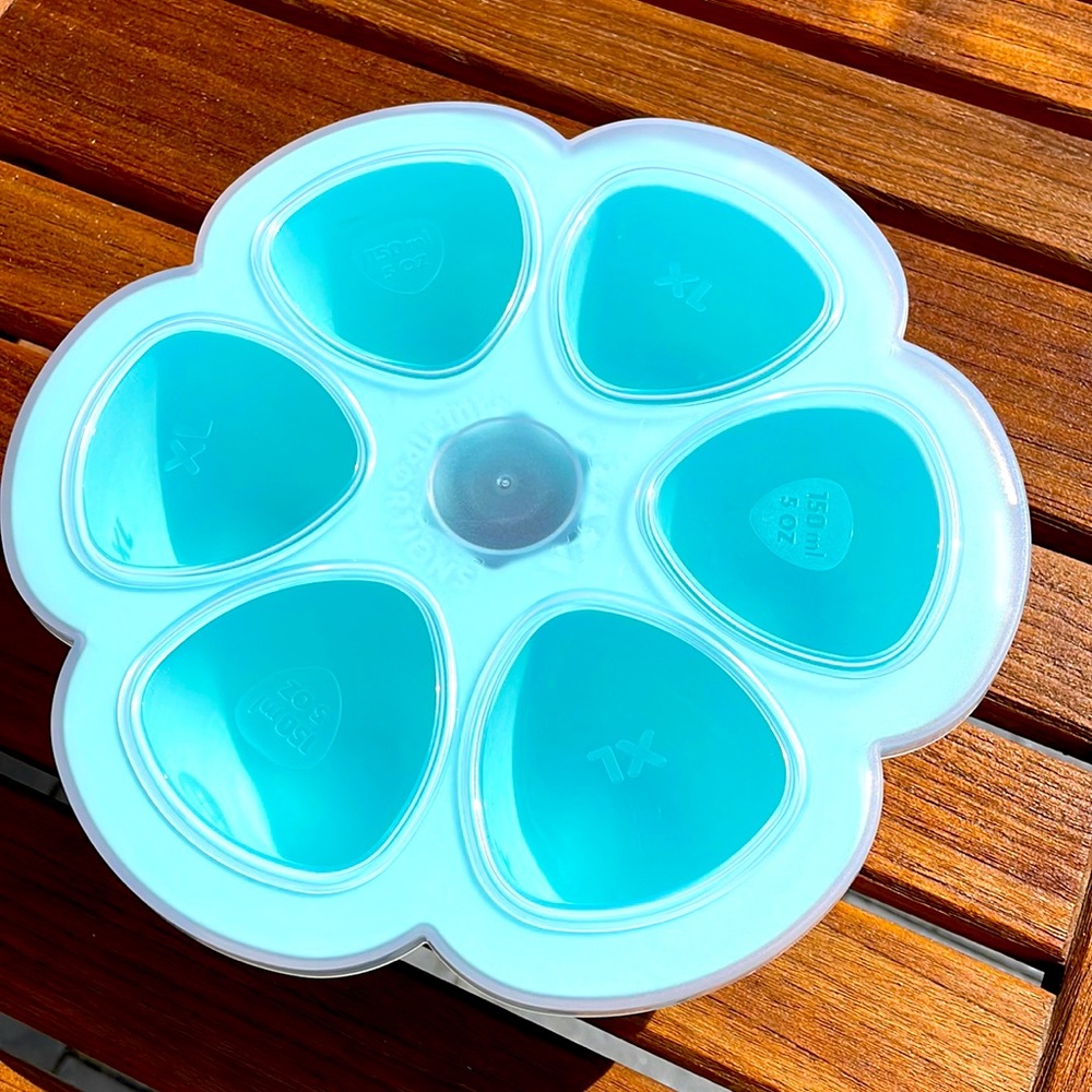 BEABA Silicone Baby Food Storage Container 5oz in Sky